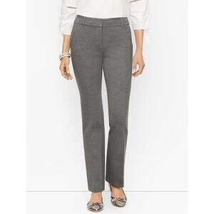 Talbots SoHo Pants Gray Ponte Trouser Pant Women’s Petite Size 12 New